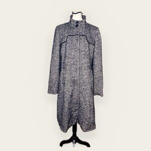 Long Tall Sally black herringbone pea coat